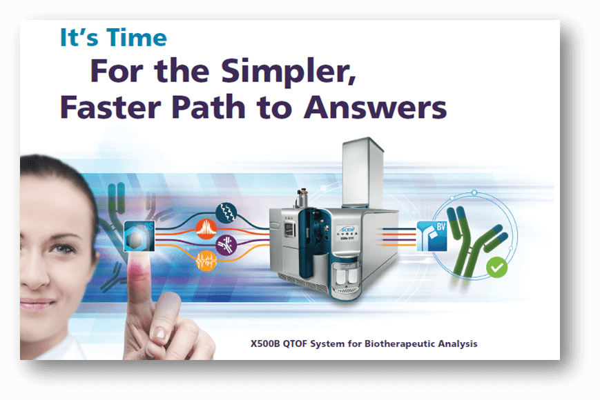 Discover the New X500B QTOF System, the Simpler, Faster Path to Biologics Characterization Answers